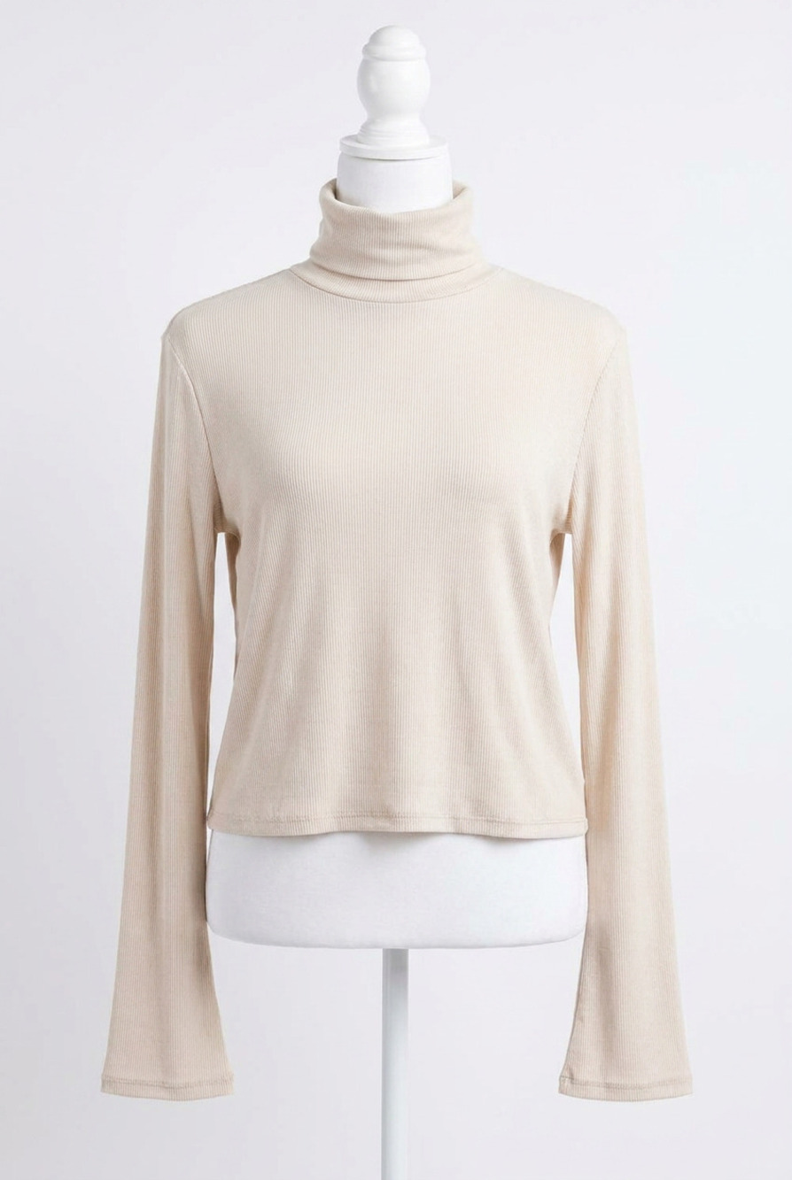 NEW SADIE & SAGE s'mores turtleneck in cream